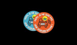 Des autocollants pour dire que vous n'êtes pas une voiture-radar